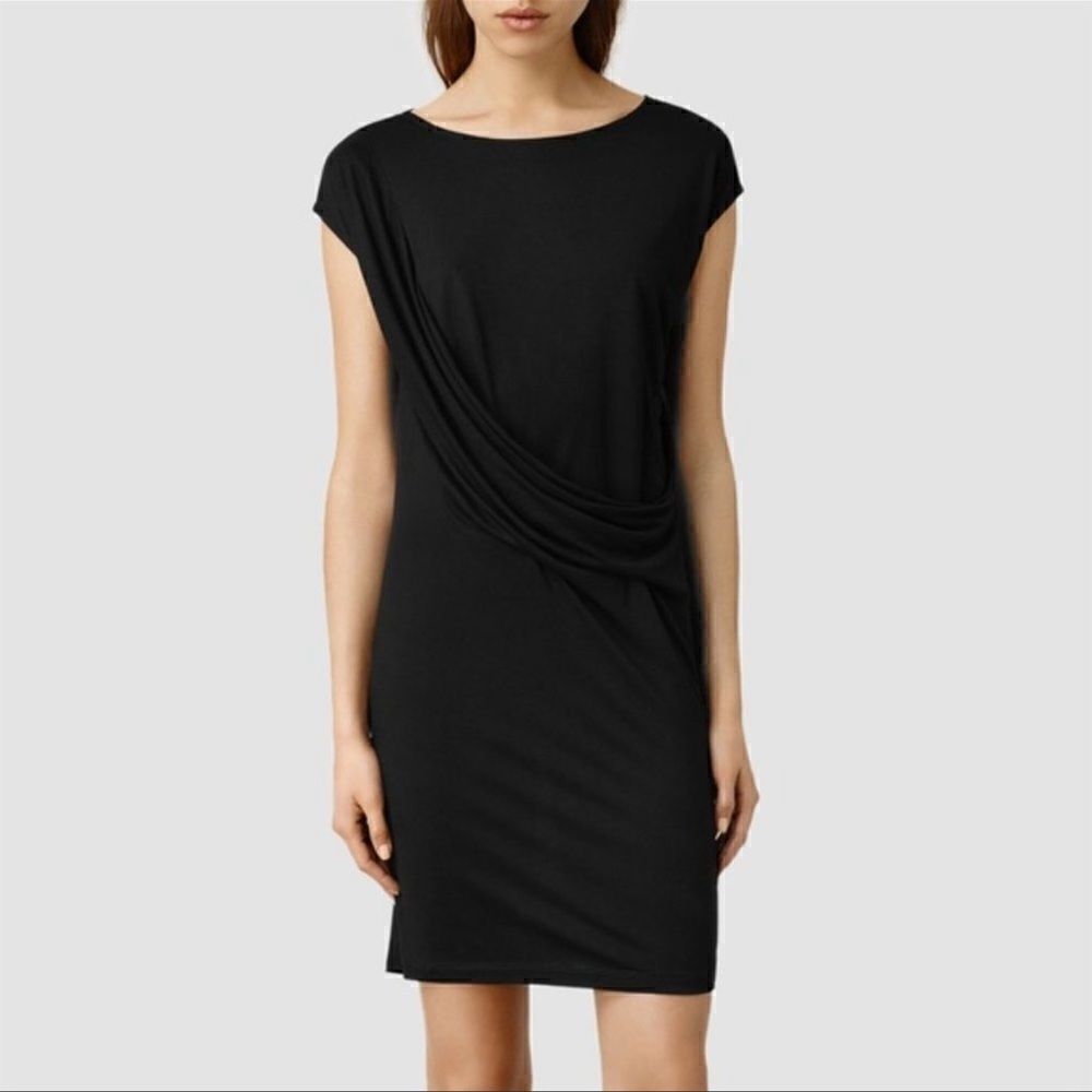 All Saints Sabie Dress Blackwrap Style 4